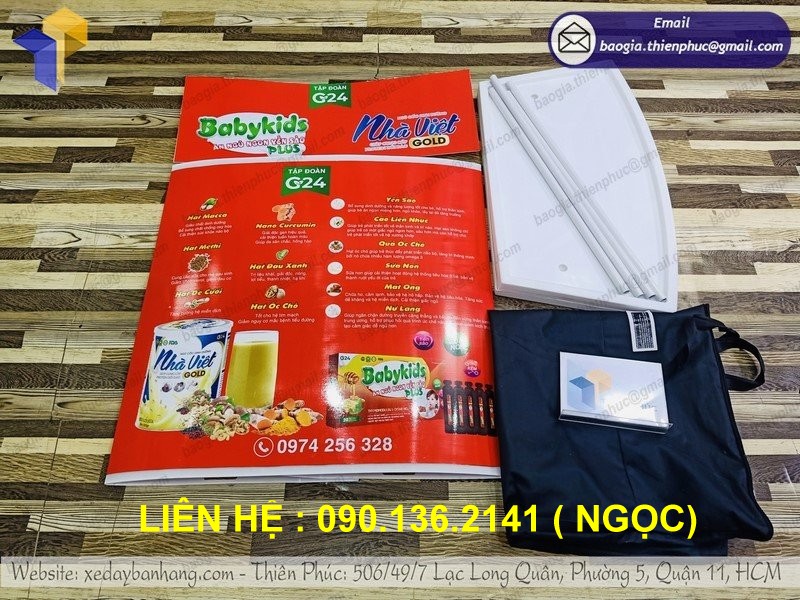 quầy nhựa bán sữa dinh dưỡng hcm