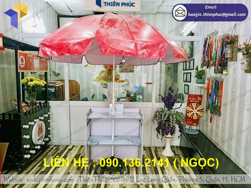 quầy cafe xếp gọn take away  di động