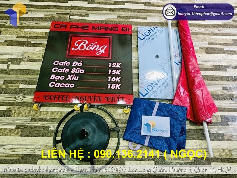 quầy cafe xếp gọn take away