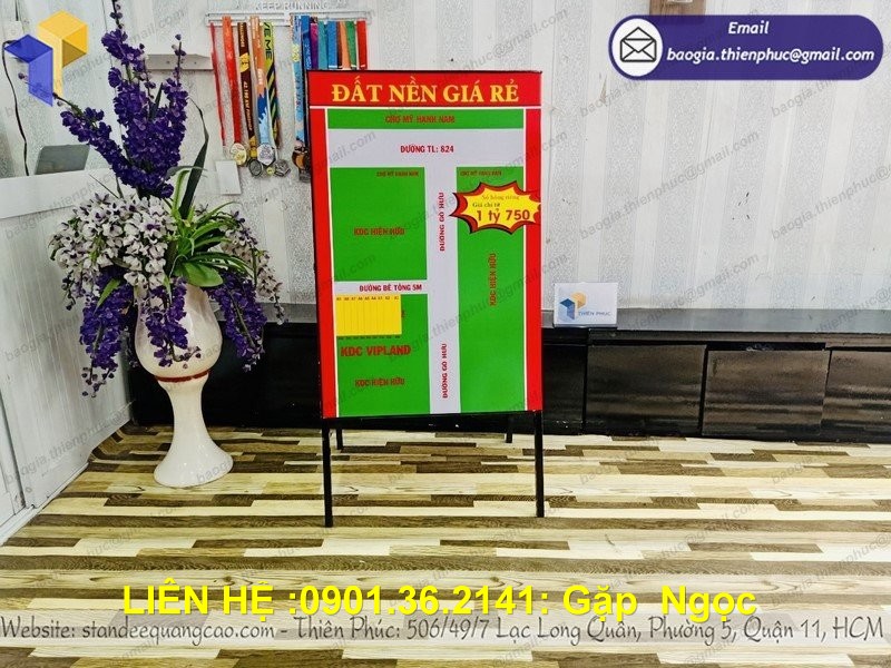 standee chữ a chân sắt chịu gió hcm