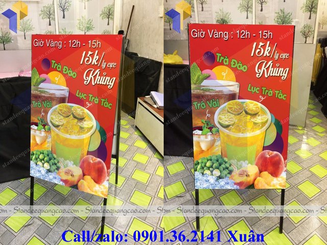 standee chữ a chân xếp