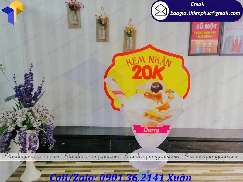 standee mô hình ly kem giá rẻ