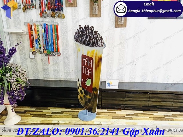 standee mô hình ly trà sữa