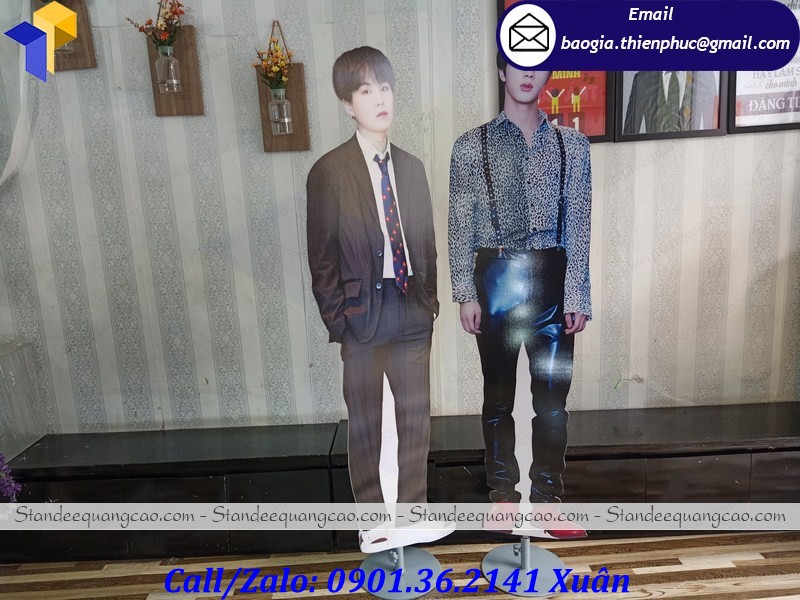 standee mockup mô hình bts