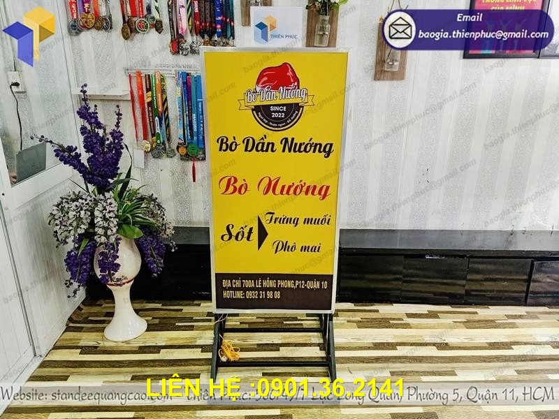 standee quảng cáo đẹp tai tp