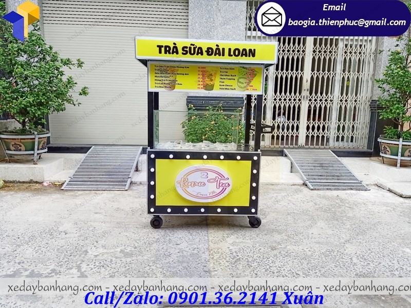 thiết kế xe bán trà sữa đài loan