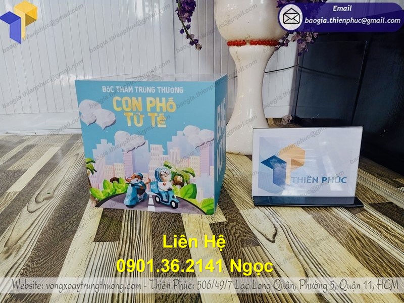 thùng phiếu mica đẹp rẻ hcm