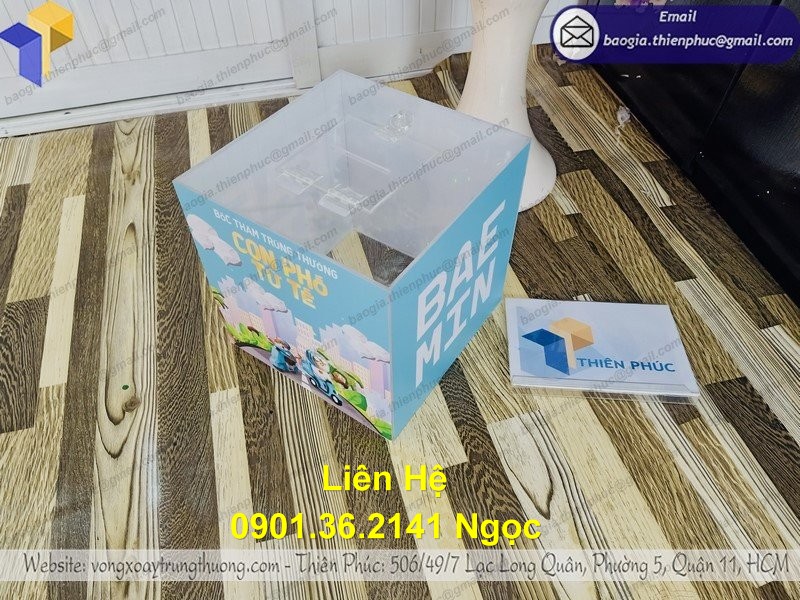 thùng phiếu mica đẹp