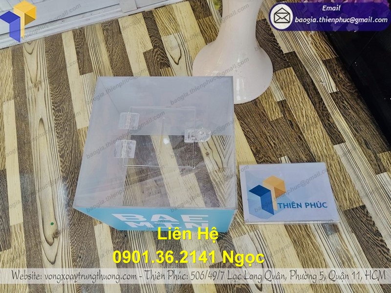 thùng phiếu mica đẹp rẻ nhất hcm