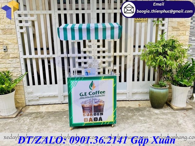 tủ lắp ráp bán cà phê vỉa hè