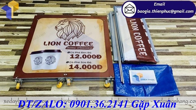 tủ lắp ráp bán cafe lề đường