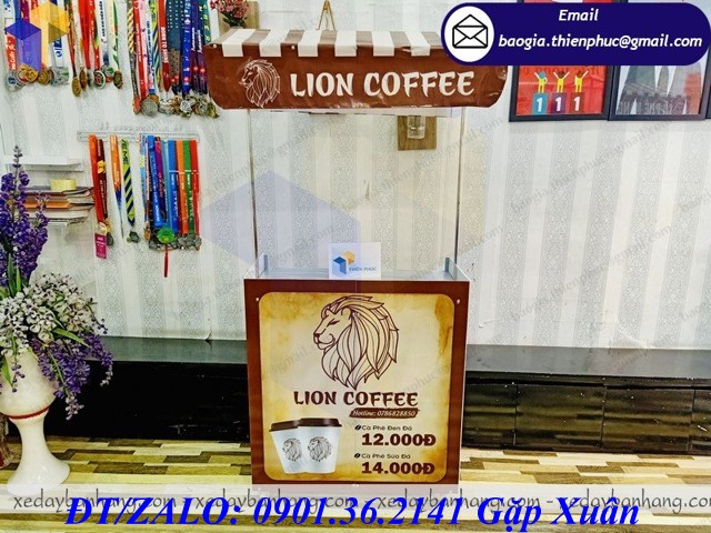 tủ lắp ráp bán cafe