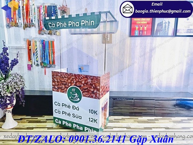 tủ lắp ráp bán cafe