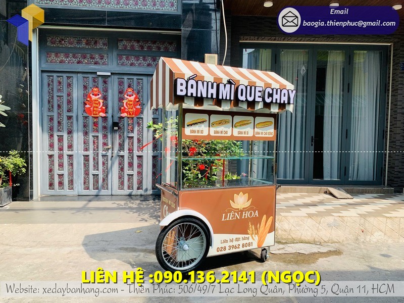xe bán bánh mì chay giá rẻ