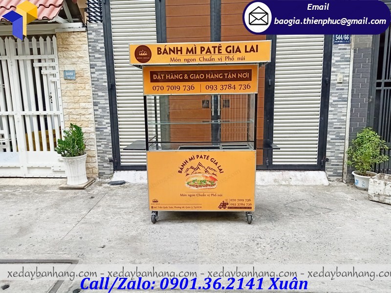 xe bán bánh mì giá rẻ