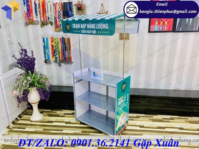 xe bán cà phê tháo lắp mini