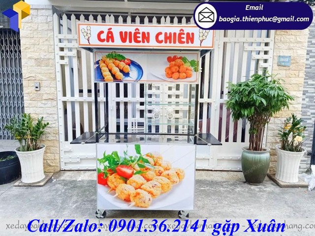 xe bán cá viên chiên giá rẻ