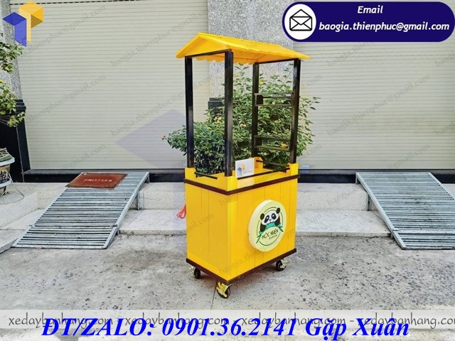 xe bán cafe gỗ pallet giá rẻ