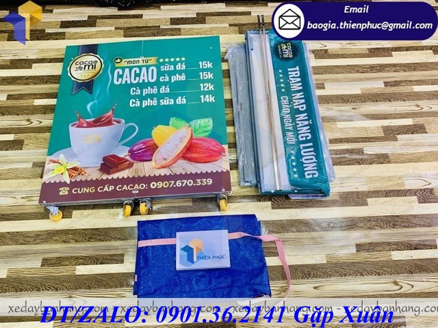 xe bán cafe tháo lắp mini