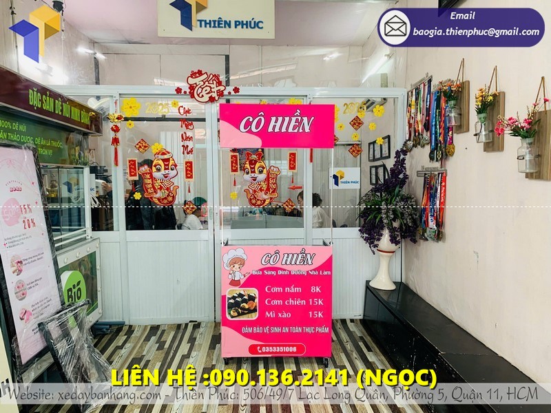 xe bán cơm cuộn lắp ráp