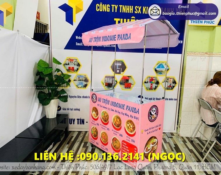 xe bán mì trộn indomie