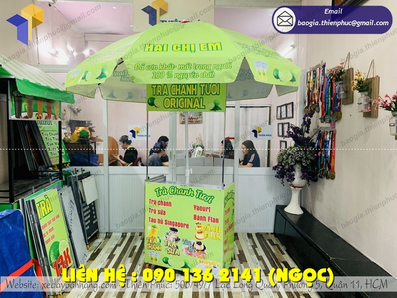 xe bán trà chanh