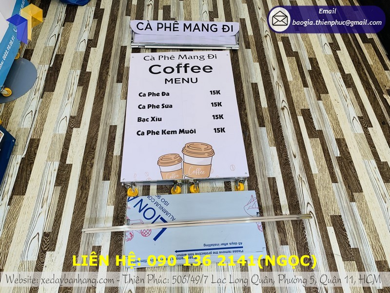 xe cafe mang đi giá rẻ