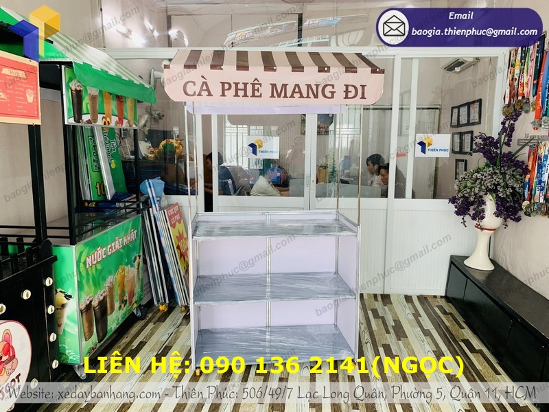 xe cafe mang đi