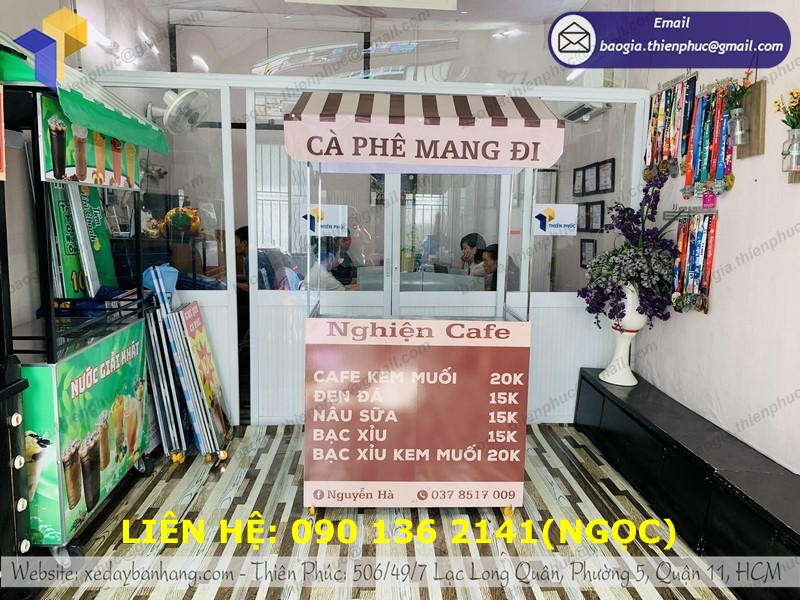 xe cafe xếp gọn