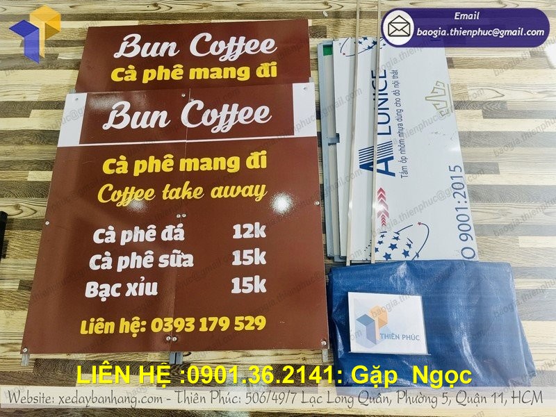 xe coffe lắp rắp gấp gọn di động nhất