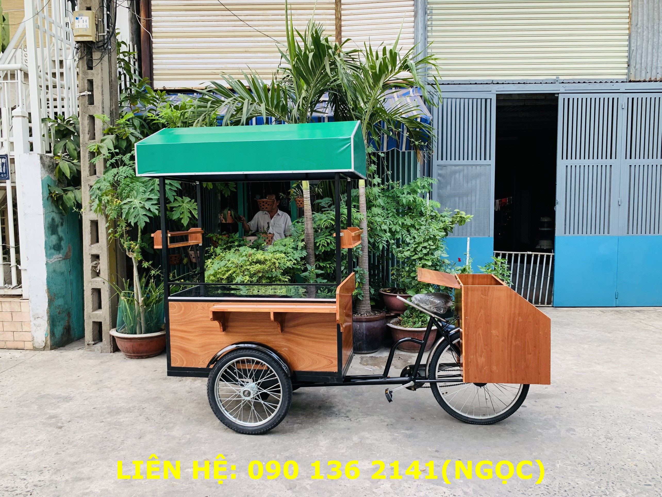 xe bán cafe mang đi lưu động