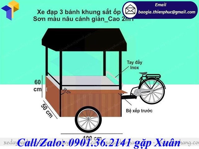 xe đạp bán cafe giá rẻ