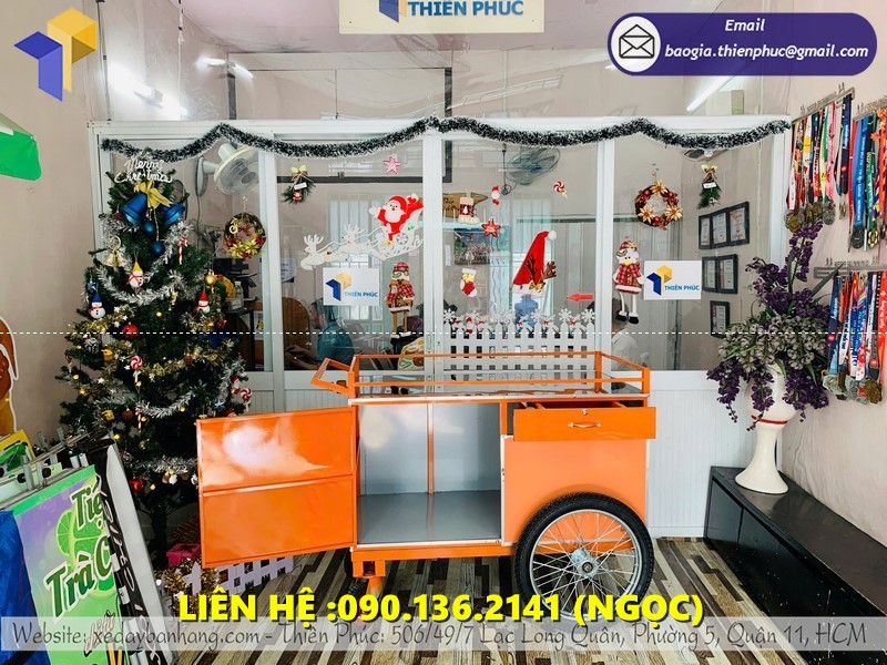 xe đạp bán cafe