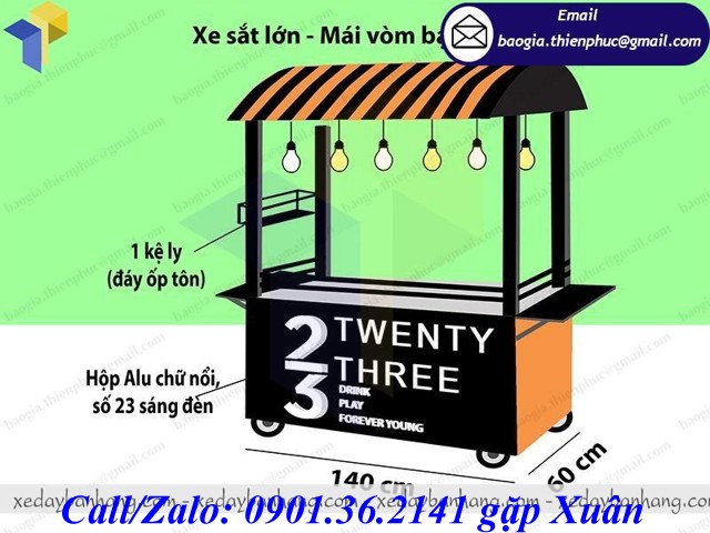 xe đẩy bán cafe quận 11