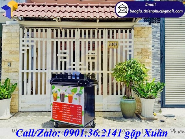 xe gỗ bán cafe vỉa hè