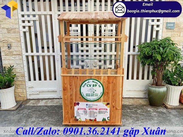 xe gỗ bán sinh tố