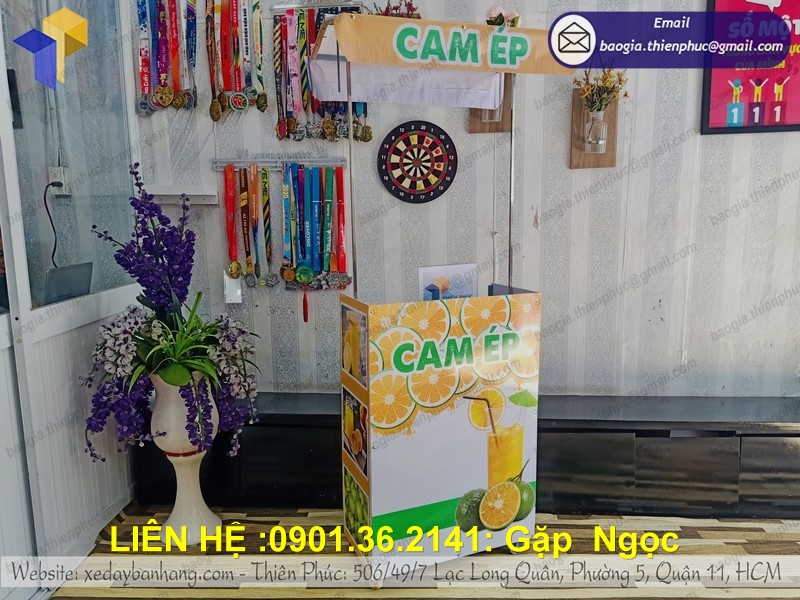 xe lắp ráp bán nước cam ép giá rẻ