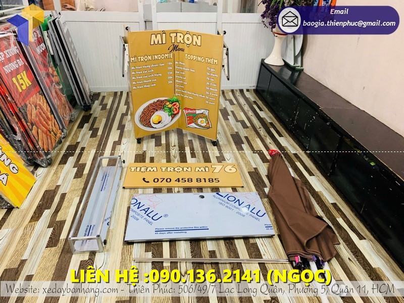 xe mì trộn lắp ráp