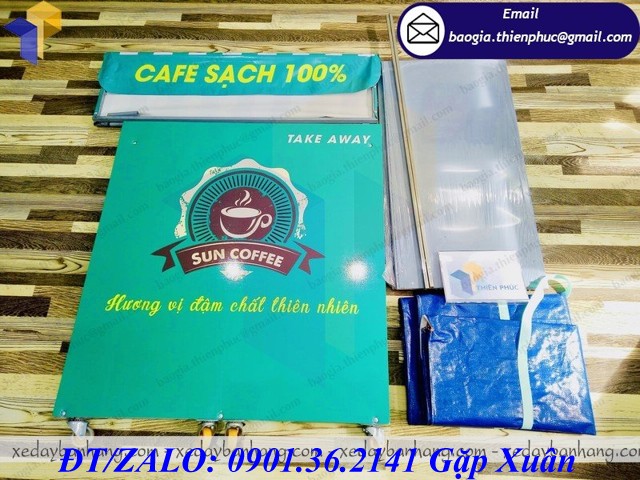 xe mini bán cafe vỉa hè