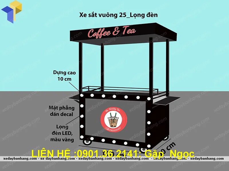 xe sắt bán cafe hcm