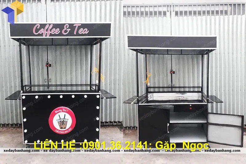 xe sắt bán cafe