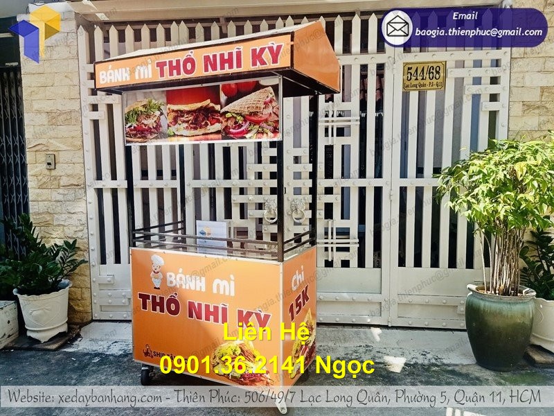 xe sắt bánh mì thổ nhĩ đẹp nhất