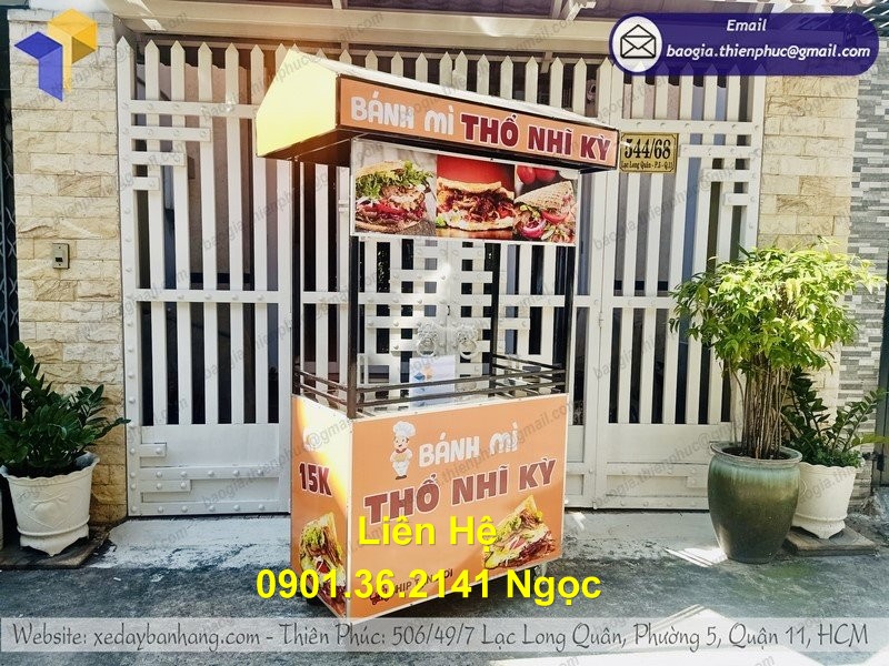 xe sắt bánh mì thổ nhĩ ki đẹp