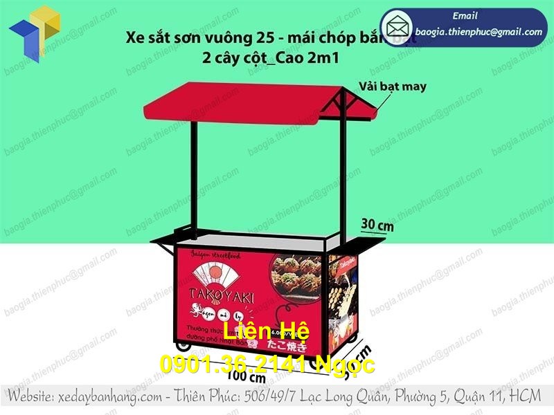 xe sắt đồ ăn  vặt hcm gía rẻ dẹp