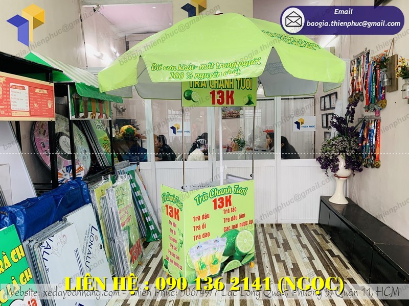 xe trà chanh  gấp gọn