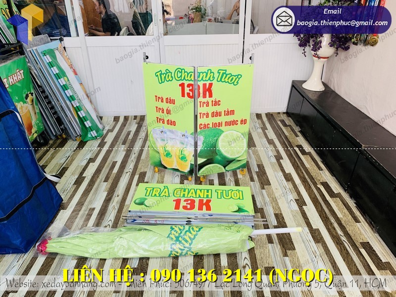 xe trà chanh giá rẻ